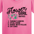 thumbnail image 4 of Inktastic Flower Girl Wedding Duties Youth T-Shirt, 4 of 5
