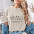 thumbnail image 4 of Jollimate God Is Within Her She Will Not Fall T-Shirt, Psalm 46:5 Wildflower Graphic Tee, Faith Gift for Women, 4 of 6