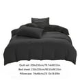 thumbnail image 3 of SUTENGDA Queen Comforter Set - 4 Pieces Bed in a Bag Set Solid Color  Bedding Sets Queen with All Season 1 Flat Sheet  1 Quilt cover And 2 Pillowcases, 3 of 9