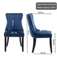 thumbnail image 5 of Button Tufted Upholstered Dining Chairs with Nailhead, Dining Room Chairs Tufted Cushion Back Elegant, Accent Chairs with Solid Wood Legs for Living Room/Kitchen (Set of 6), 5 of 9