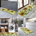 thumbnail image 2 of Yellow Sunflower Seed Pattern Kitchen Rug Mat,Kitchen Runner Rugs Non Skid Washable,Decorative Kitchen Floor Mats for Kitchen,Sink,Laundry,17"X47", 2 of 5