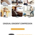 thumbnail image 6 of Multiple pairs of compression socks, outdoor knee high pressure socks, elastic socks, long tube sports, running, cycling (skin color 6 pairs,L/XL (50-52)), 6 of 6