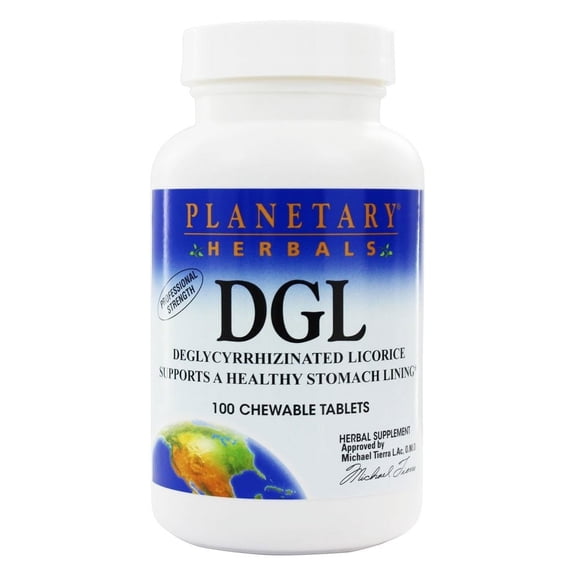 Planetary Herbals DGL Chewable Tablets, 100 Ct