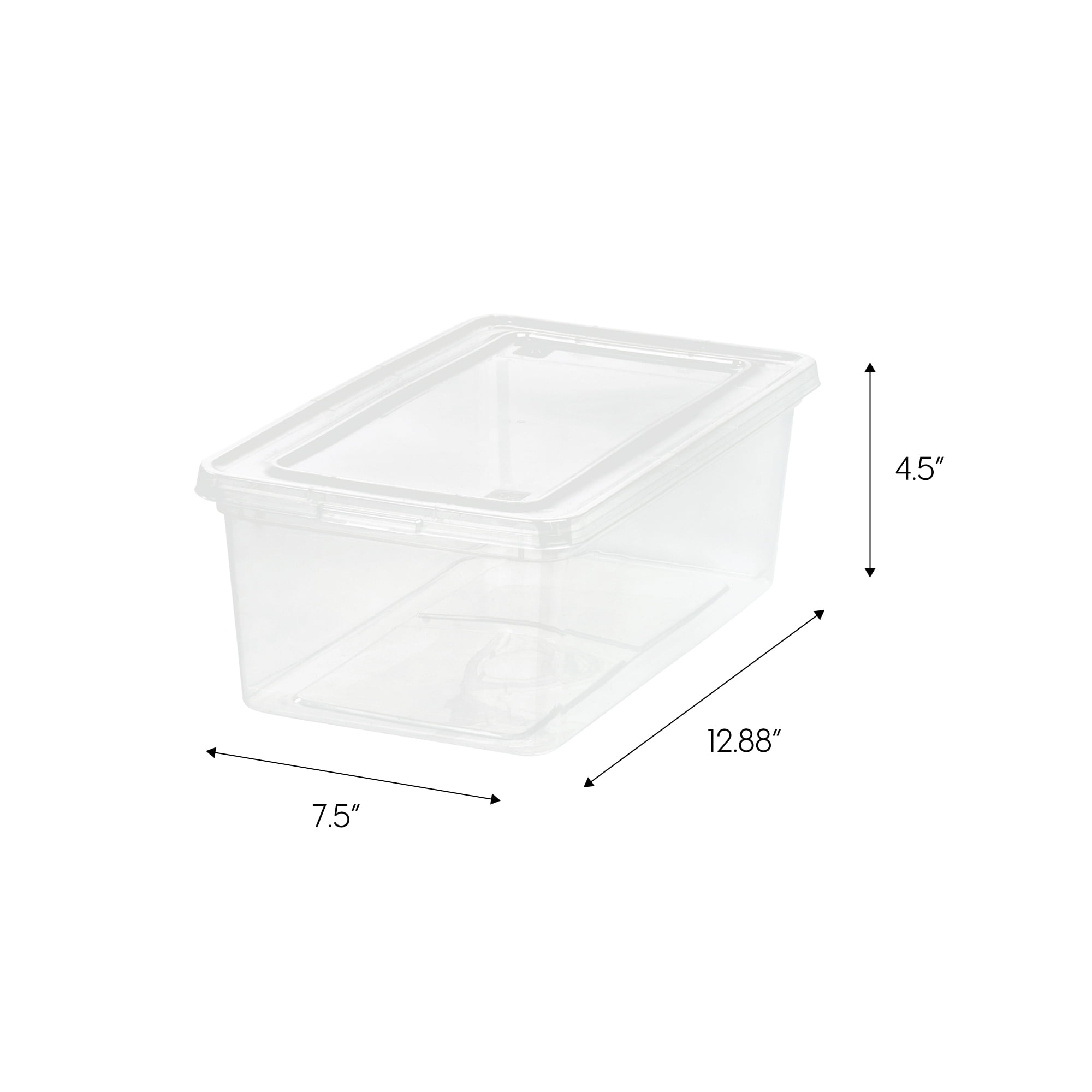 0.5-1.8 L Clear Sealed Food Organization Box Plastic Container