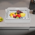 thumbnail image 4 of 1 PCS Ice Food Serving Display Tray, Buffet Cold Serving Cooler Platter, Cooling Food Dishes Display Plate, 4 of 11