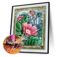 thumbnail image 1 of Cuadros Decorativos 5D DIY Diamond Painting Kits completo redondo taladro flor mosaico imagen pared Likrtyny embutido en tela, 1 of 9