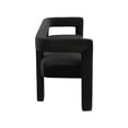 thumbnail image 4 of Meridian Furniture Athena Black Velvet Bench, 4 of 6