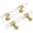 Matte Gold, variant on 50 Pack Gold Knobs for Dresser & Cabinet Doors - Acrylic Clear Knobs, Single Hole, 2 Inch Overall Length