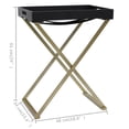 thumbnail image 4 of vidaXL Folding Table Gold and Black 48x34x61 cm MDF, 4 of 5