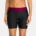 thumbnail image 4 of Alove Women's Solid Stretchy Swim Shorts With Pocket High Rise Swimsuit Trunk, 4 of 8