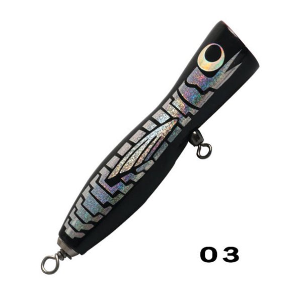Señuelos de pesca cebo luminoso flotante de madera de 135mm para artes de pesca negro Sywqhk Para Estrenar