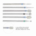 thumbnail image 3 of Kit De Brocas Para Decoración De Uñas De Acero Inoxidable De 6 Piezas, Herramienta De Manicura Para Máquina Perforadora De Uñas Eléctrica Con Paquete Transparente Para Un, 3 of 7