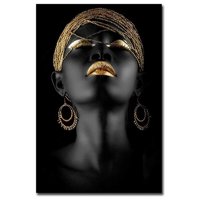 Musuos African Woman Canvas Art 3D HD Prints Paintings Home Decor Wall Poster