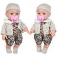 thumbnail image 4 of 12 Inches Reborn Doll Vinyl Silicone Newborn Rebirth Doll Handmade Lifelike Toy Simulation Toy Model Gift, 4 of 5