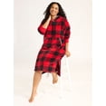 thumbnail image 5 of Joyspun Women's Oversized Hooded Plush Lounger, Size XS-3X, 5 of 5