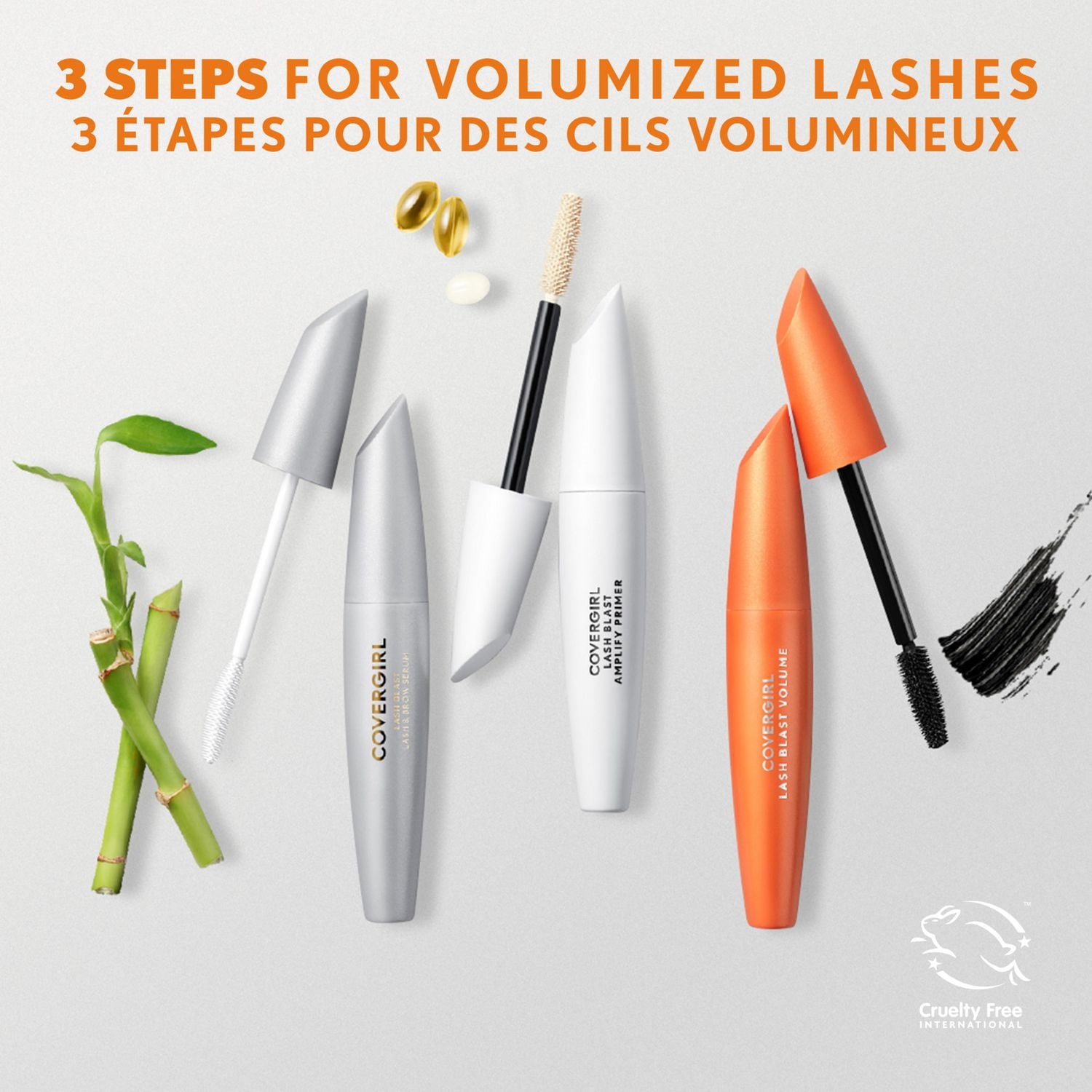 COVERGIRL Lash Blast Lash & Brow Serum™, Sérum, Allonge les cils, prévient les cassures, formule 100% pure, saine et végétalienne, 100% Sans Cruauté Sérum pour les cils & sourcils