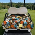 thumbnail image 2 of Psesaysky Golf Cart Seat Covers Universal Golf Cart Seat Towel Blanket with 4 Pockets and Extra Handle, Soft and Washable, Fit for EZGO, Yamaha, Club Car Front Seats, Vintage Daisy Floral, 2 of 8