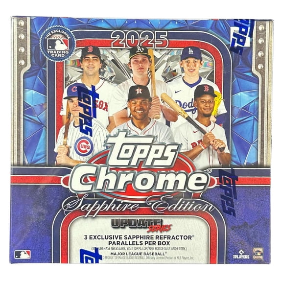 2025 Topps Chrome Update Series Baseball Sapphire Edition Box