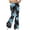 #202-Black, variant on Cutuoiiu Womens Trendy Watercolor Print Flared Pants with Elastic Waistband for Fitness and Casual Outings Gift