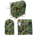thumbnail image 4 of Tropical Stand Mixer Cover, Natural Theme Exotic Pineapples with Monstera and Banana Leaves, Kitchen Appliance Organizer Bag Cover with Pockets, 5 Quarts, Dark Blue Green and Orange, by Ambesonne, 4 of 4