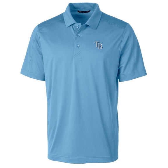 Men's Cutter & Buck Light Blue Tampa Bay Rays Big & Tall Prospect Textured Stretch Polo