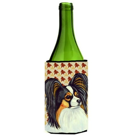 

Papillon Fall Leaves Portrait Wine Bottle Hugger - 24 oz.