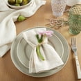 thumbnail image 2 of Martha Stewart Honeycomb Modern Farmhouse Napkin 4-Pack Set, Beige, 19"x19", 2 of 6