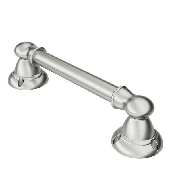 MOEN Banbury 9 in. x 0.875 in. Bath Grip Grab Bar Brushed Nickel