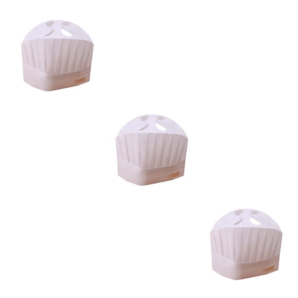 Bewildely Gorro de chef desechable de 20 piezas con agujeros Gorros de cocina de cocina Type1 NO1
