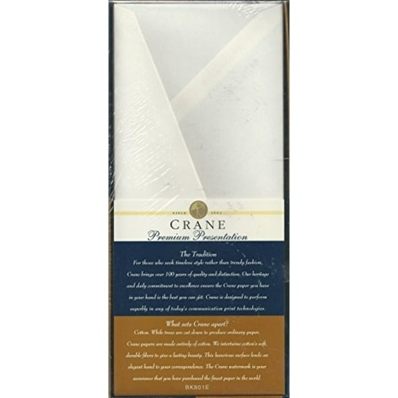 Crane & Co. Pearl White #10 Envelopes