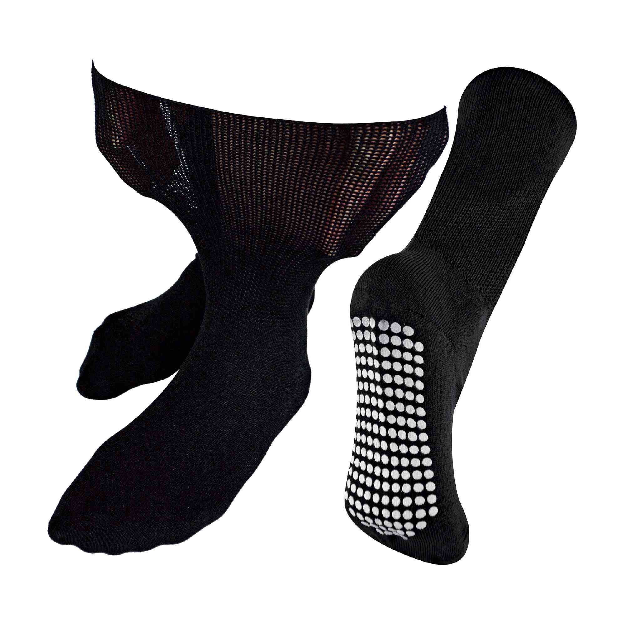 Extra Wide Bamboo Oedema Socks with Non Slip Grips Dr.Socks Mens