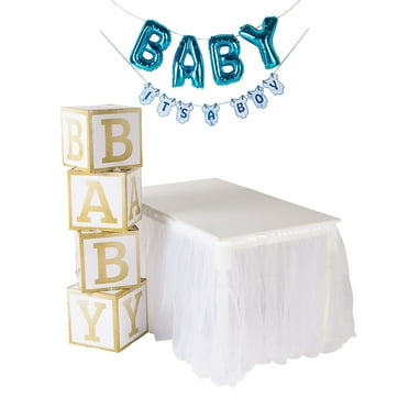 Blue Drive-By Baby Shower Decorating Kit, Party Decor, Baby, 7 Pieces