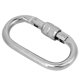 thumbnail image 1 of Mosquetón de bloqueo de tornillo en forma de O 25KN SC 404W herramienta de escalada en roca para exteriores Plata YUNYI BRAND  Deportes, 1 of 8