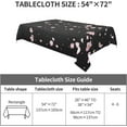 thumbnail image 7 of Washable Tablecloth, Cherry Blossoms Pink Rectangle Table Cover, Spillproof & Wrinkle-Free, for Farmhouse, Kitchen, Dining Room, Picnic Parties, 60 X 84 Inches, 7 of 7
