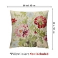 thumbnail image 4 of BANET   2-Piece Pillowcase Set,  Floral Print, Pink, Beige 18x18in, 4 of 7