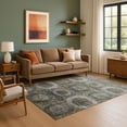 thumbnail image 7 of Addison Rugs Mayfield Premium Machine Washable Transitional Panels Pewter Rectangle Rug, 10' x 14', 7 of 7
