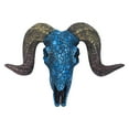 thumbnail image 1 of Adornos colgantes de pared con forma de calavera de oveja azul, fondo punk, decoración de pared, colgante de pared tridimensional, 1 of 7