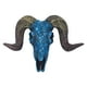 thumbnail image 2 of Adornos colgantes de pared con forma de calavera de oveja azul, fondo punk, accesorios de decoración de pared, colgante de pared tridimensional, calavera de oveja colgante de pared, 2 of 9