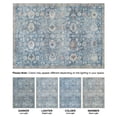thumbnail image 6 of Bloom Rugs Washable Non-Slip 5x7 Rug - Blue / Beige Traditional Oriental Area Rug for Living Room, Bedroom, Dining Room, and Kitchen - Exact size: 5' x 7', 6 of 8