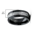 thumbnail image 3 of Metal Masters Solid Black Zirconium Muonionalusta Meteorite Wedding Band Engagement Ring 8mm, 3 of 5