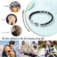 thumbnail image 2 of Urn Bracelet for Ashes for Men/Women Leather Bracelets with Clasp Wristband Cuff Urn Bangle Bracelets for Men Women Cremation Bangle, 2 of 6