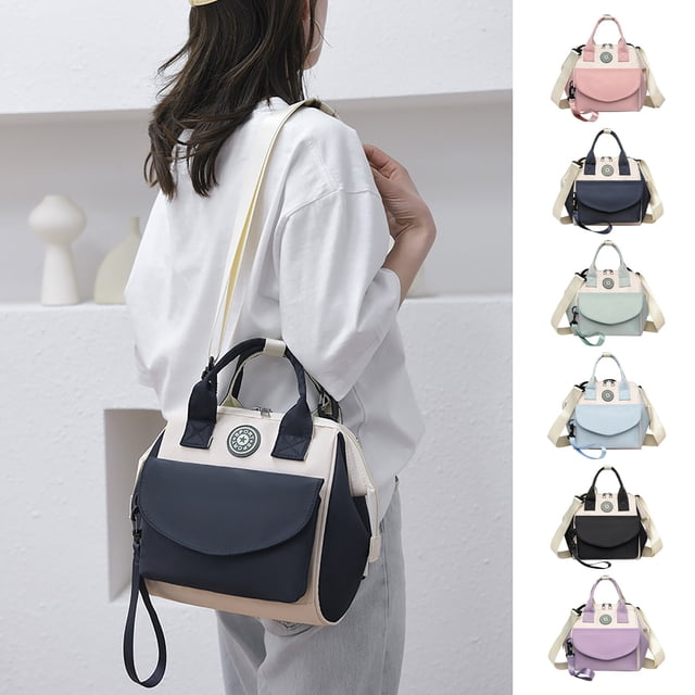 Bolsa de Pañales Compacta con Bolsillo Frontal Desmontable | Tela Impermeable | 23 X 14 X 24 Cm | Organizador Multifuncional para Artículos de Mamá