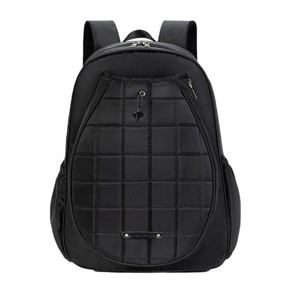 Pickle Ball Paddle Bag With Shoe Compartment Fits 2 To 4 Paddles (Black)
