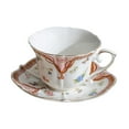 thumbnail image 2 of Juego de taza de té y platillo, taza de café, juego de taza de té vintage para regalo de cumpleaños, fiesta de inauguración de la casa, boda, cafeterí, 2 of 9
