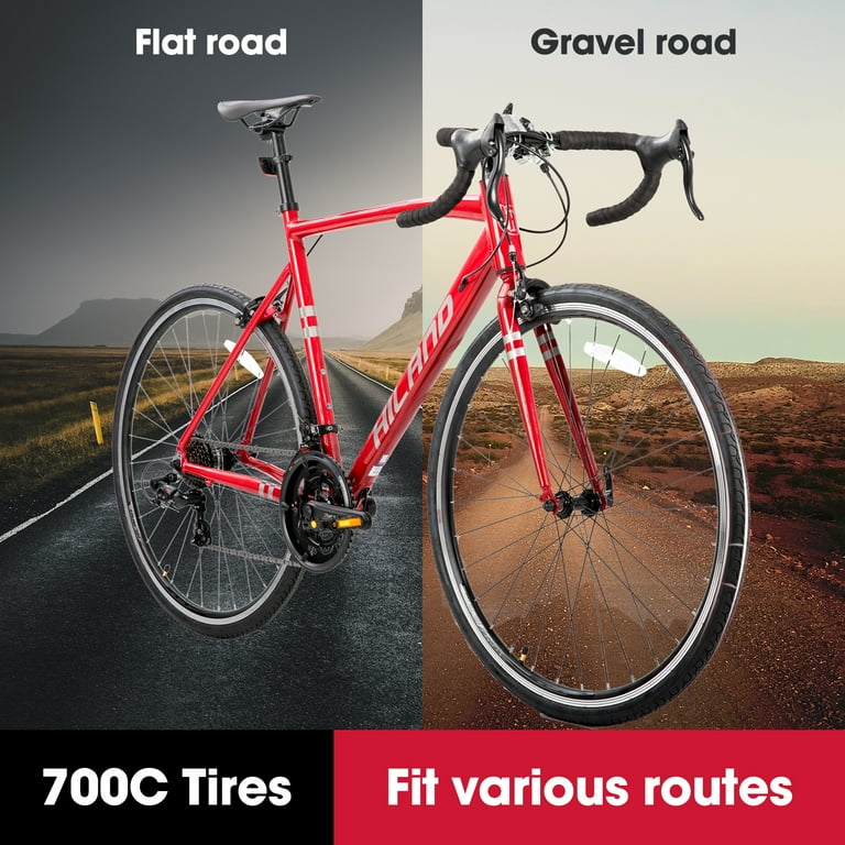 Hiland Aluminum Road Bike,Shimano 14 Speeds, 53/57cm Frame Hiland Aluminum Road Bike,Shimano 14 Speeds, 53/57cm Frame