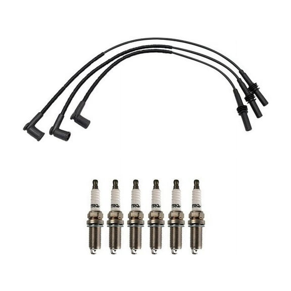 Spark Plug Wire Set with Spark Plugs - Compatible with 2009 - 2012 Jeep Liberty 3.7L V6 2010 2011