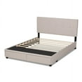 thumbnail image 5 of Baxton Studio Netti Beige Fabric Upholstered 2-Drawer King Size Platform Storage Bed, 5 of 7