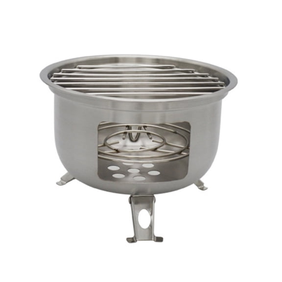 Backpacking Survival Stove Stainless Steel Wood Burning Stove for BBQ Picnics