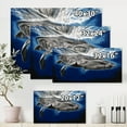 thumbnail image 4 of Designart ' Close Up Portrait Of A Humpback Whale ' Nautical & Coastal Canvas Wall Art Print, 4 of 4