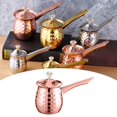 thumbnail image 5 of deevoka Household Turkish Coffee Pot Milk Butter Melting Jug Coffee Maker Greek Pot with Rose Gold 600ml, 5 of 8